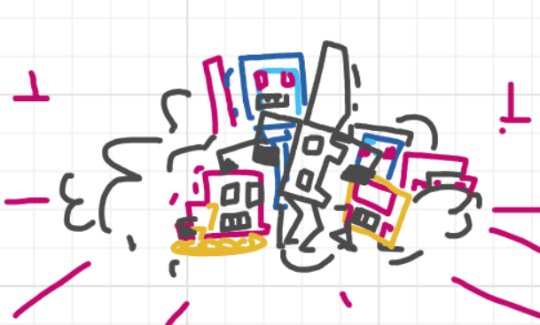 A panel from I've Been Everywhere, Man, episode nine of the Board Boards object show by Furretwalk/WalkingFurret.